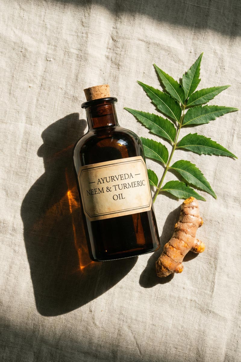 Premium Ayurvedic herbal oil bottles used for holistic treatments by the best Ayurveda doctor in Thanjavur at Agathiyar Vaidhya Salai